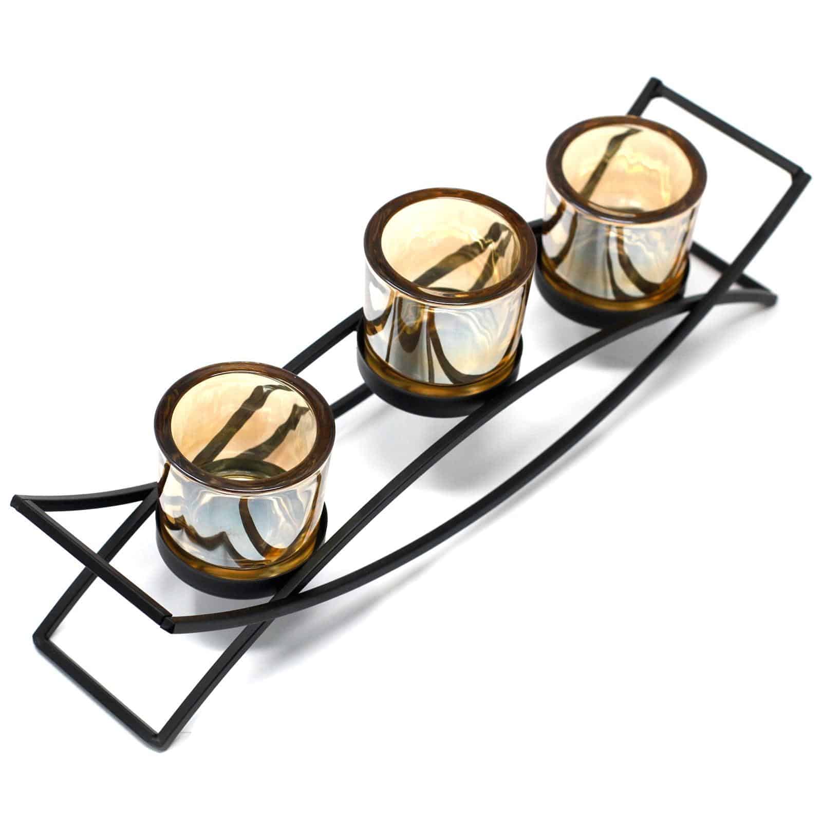 3 Cup Silhouette Candle Holder - AromaEmporium