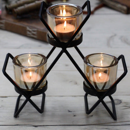 Centrepiece Iron Votive Candle Holder - AromaEmporium