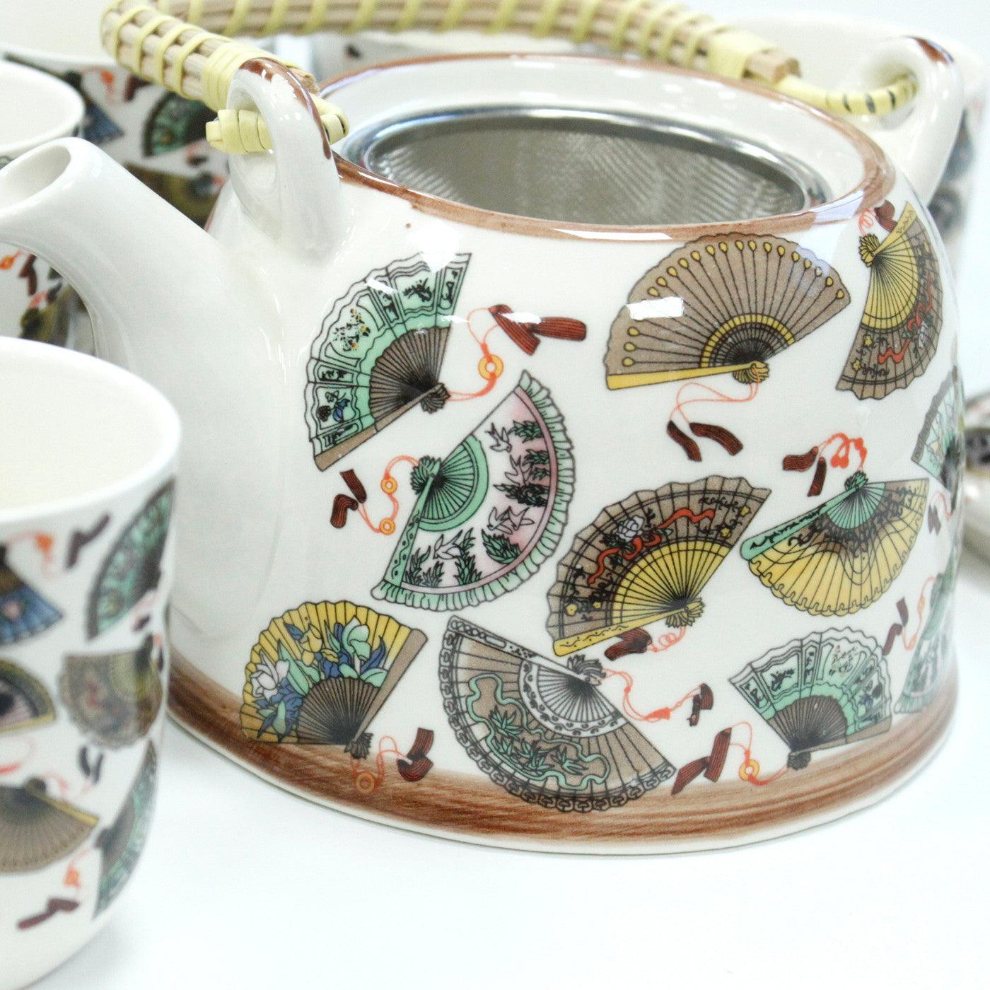 Herbal Teapot Set - China Fans - AromaEmporium