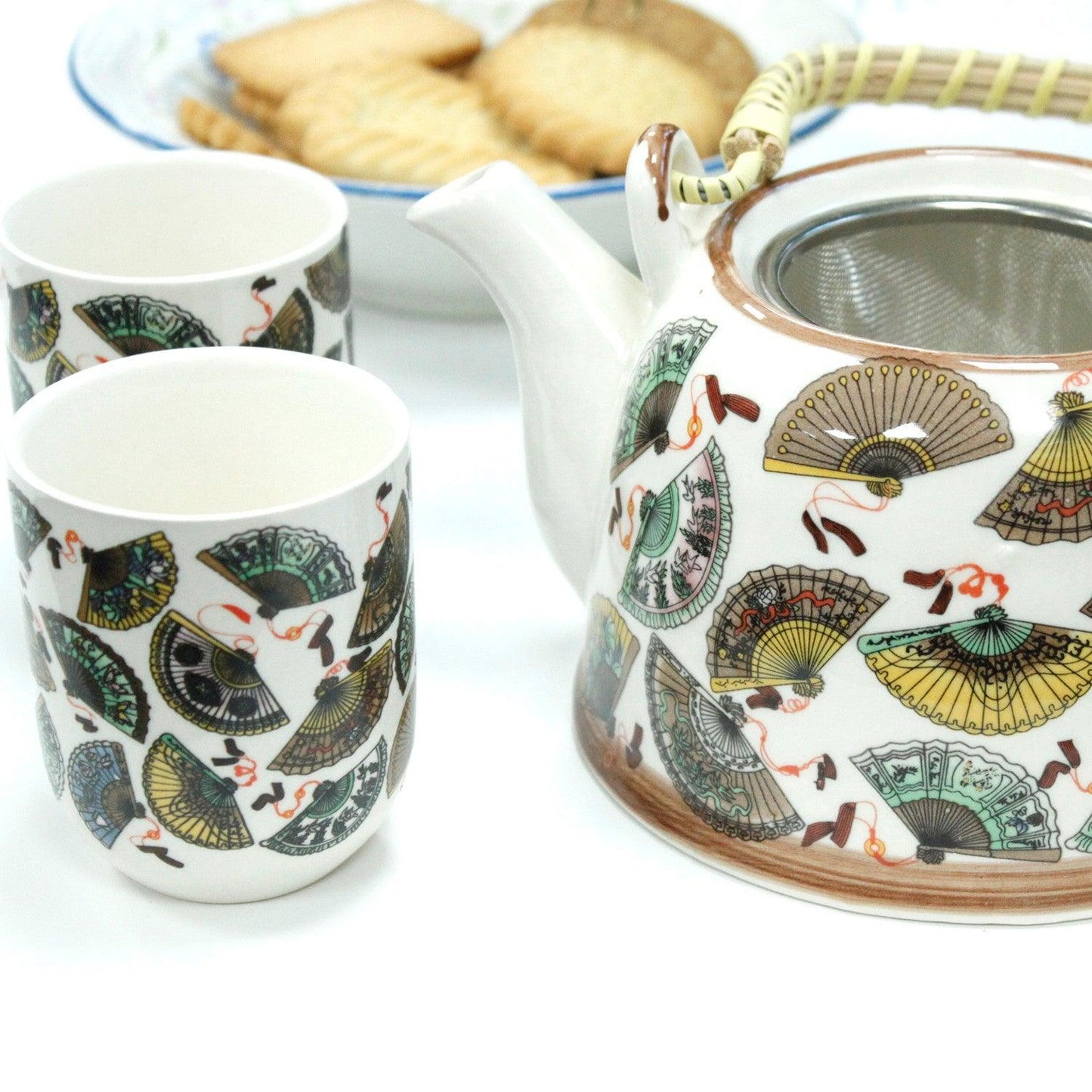 Herbal Teapot Set - China Fans - AromaEmporium